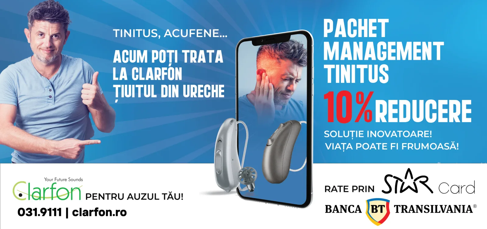 Banca Transilvania × Clarfon — Banca Transilvania × Clarfon — campanie co-branded