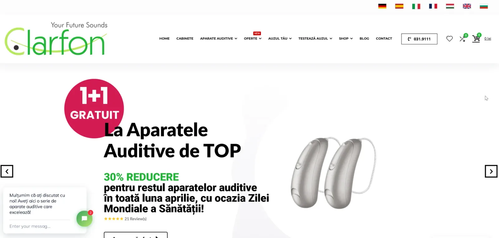 Clarfon — Clarfon — Ecosistem digital pentru audiologie