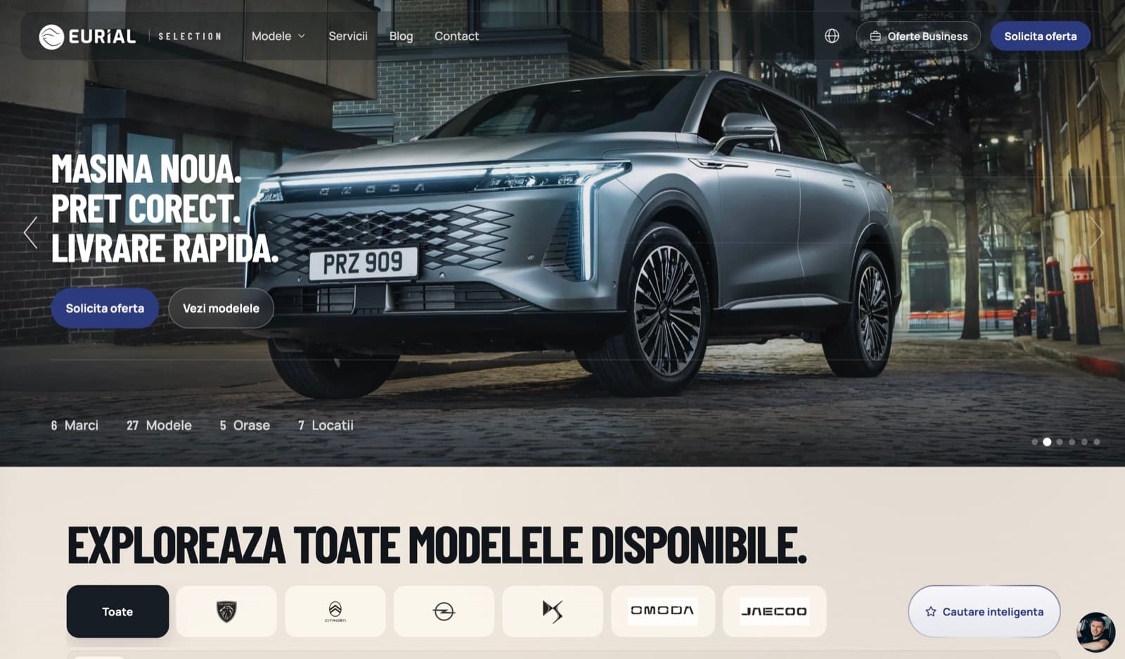 Eurial Selection — Eurial Selection — Platformă pentru dealer auto multi-brand