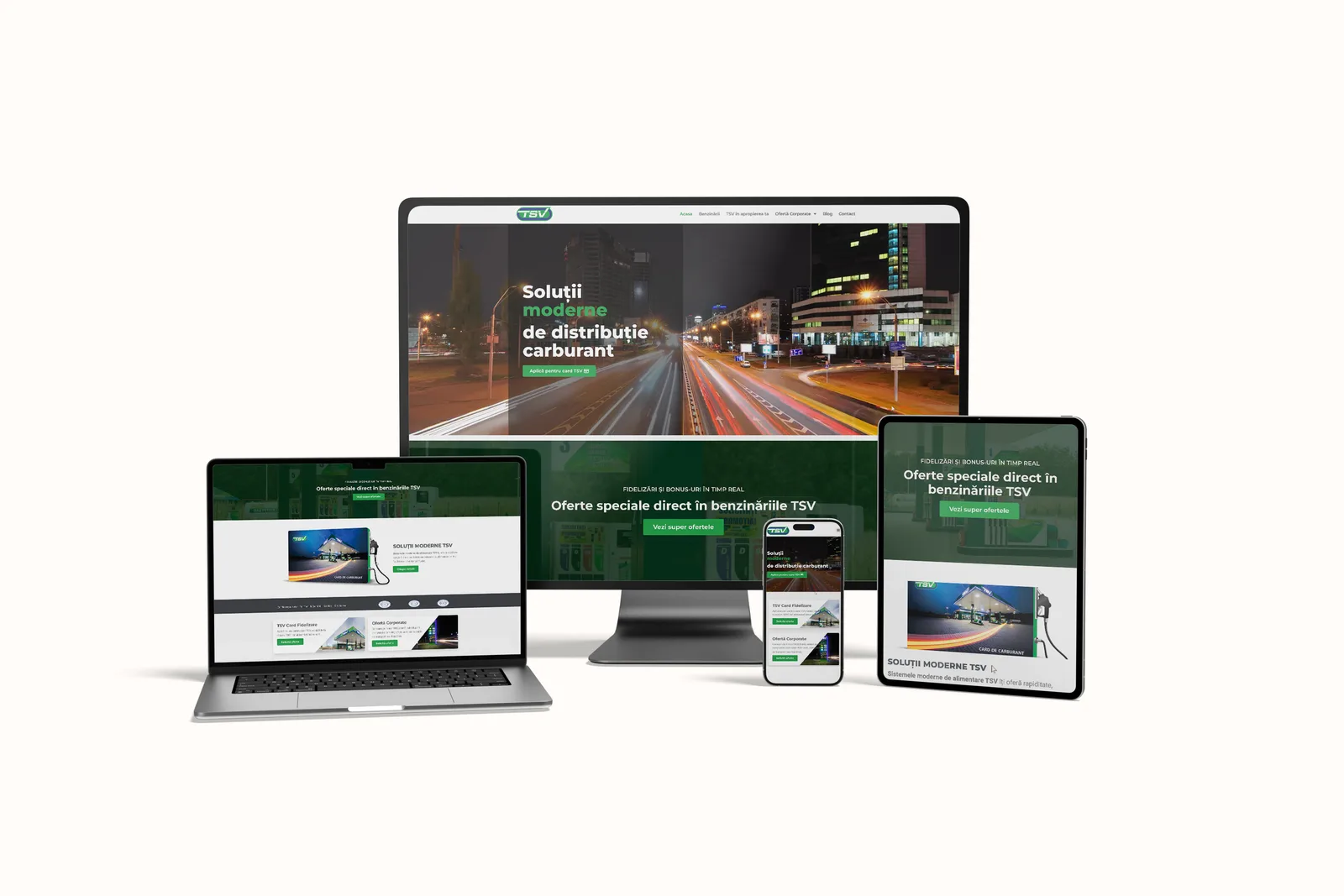 TSV Petroliere — TSV Petroliere — site și grafică de campanie pentru o rețea de benzinării